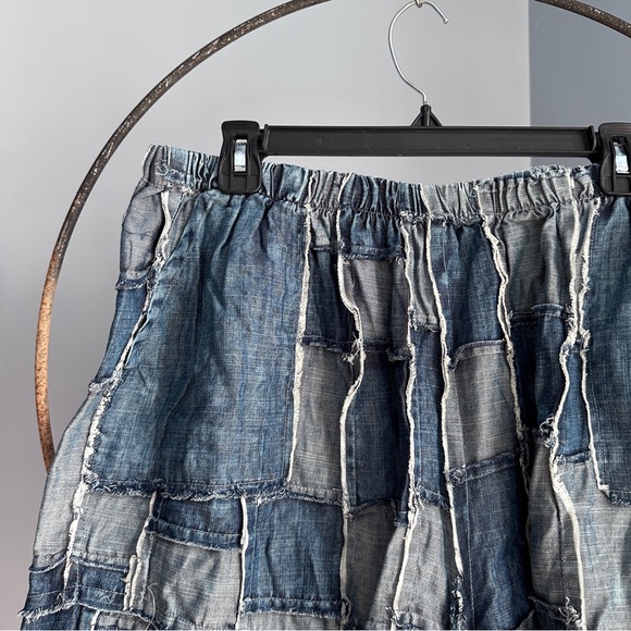 Jaded GypsyPatchwork Denim Women's Shorts - Picture 2 of 4